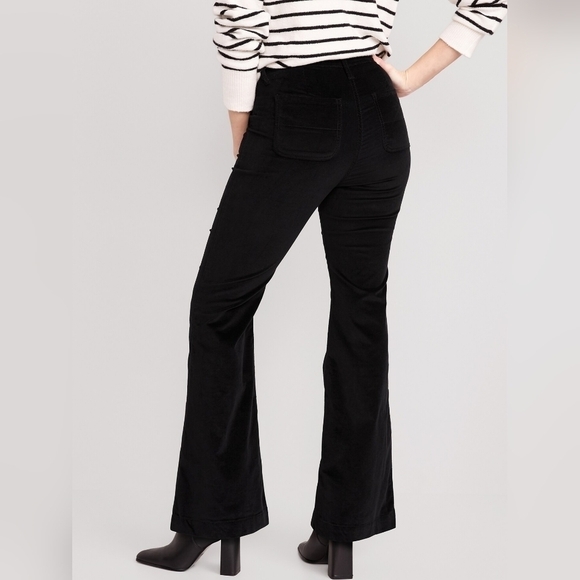6 - Old Navy | Extra High Rise Velvet Flare Pants - Picture 2 of 3